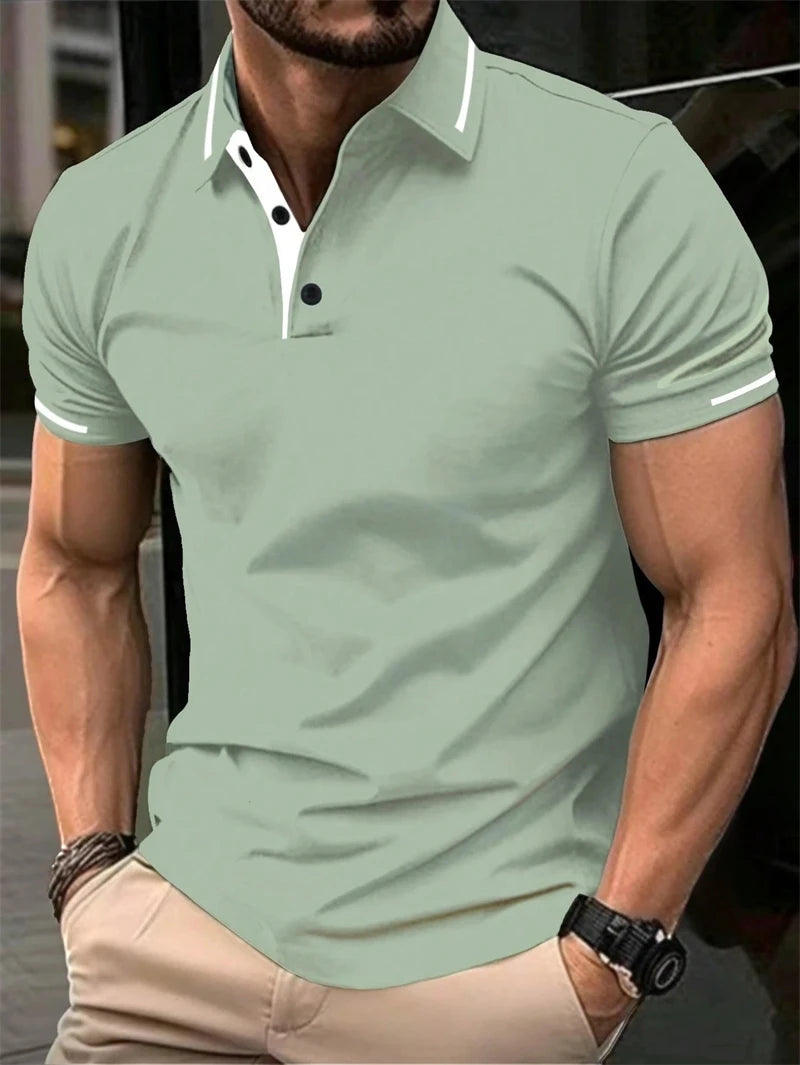 Herren Poloshirt POLO Shirt T-Shirt Kurzarm Hemd Fashion Polohemd Herrenmode Top