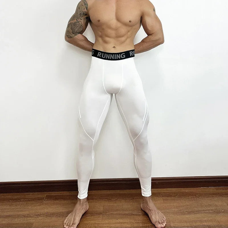Herren Leggings Sporthose Jogginghose Trainingshose Lauf Hose Kompressionshose