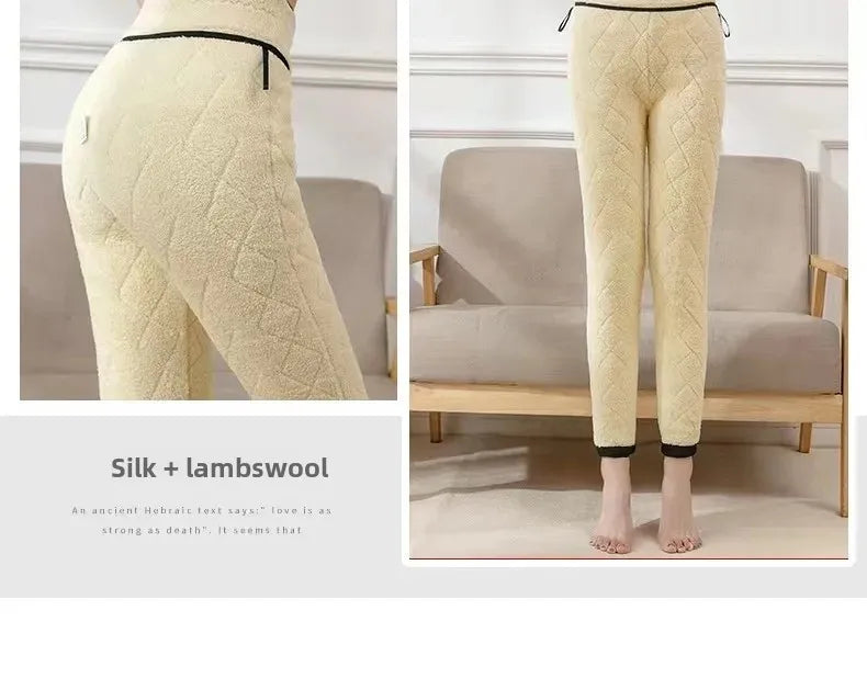 Frauen Hose Winter Leggins Warm Thermohose Innenfleece Leggings Strumpfhose