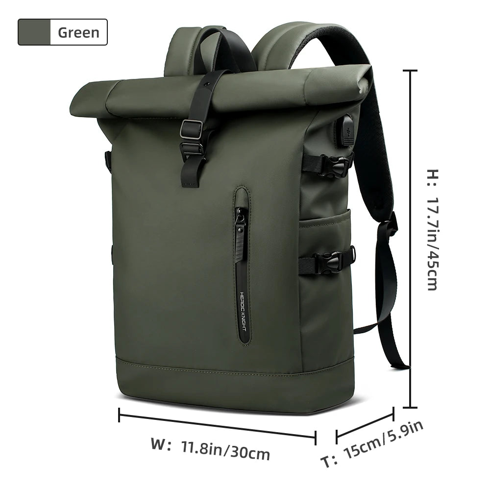 Kurierrucksack RollTop Rucksack Herren 36-55L wasserdicht Laptop Tasche Damen