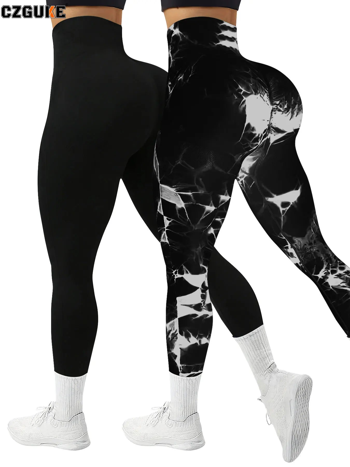 Yoga Leggings Push Up Damen Sport Hose Fitness Gym Stretch Leggins Jogginghose