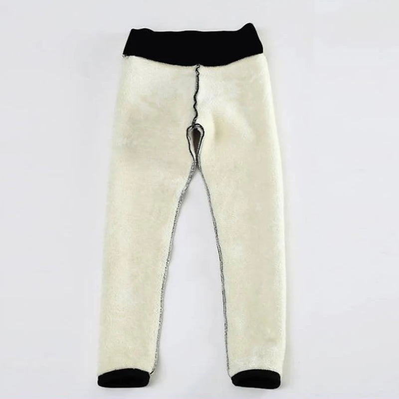 Frauen Winter Warm Thermo Hose Innenfleece Strumpfhose Blickdicht Hosen Leggins
