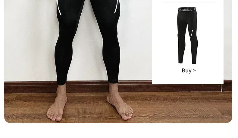 Herren Leggings Sporthose Jogginghose Trainingshose Lauf Hose Kompressionshose