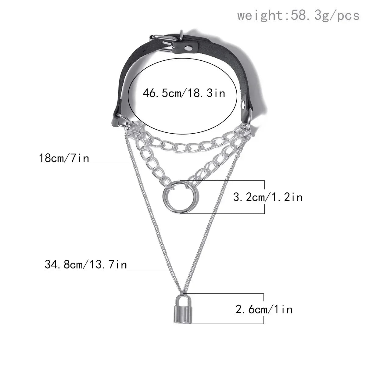 Sexy Halsband Harness Kette BH Gürtel  Punk Goth Frauen Bdsm Bondage Chocker