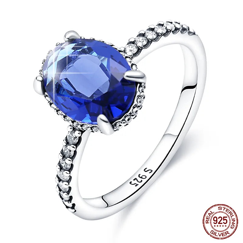 Massiv Sterling Silber 925 Ring filigran Fashion Damenring mit AAA Zirkonia
