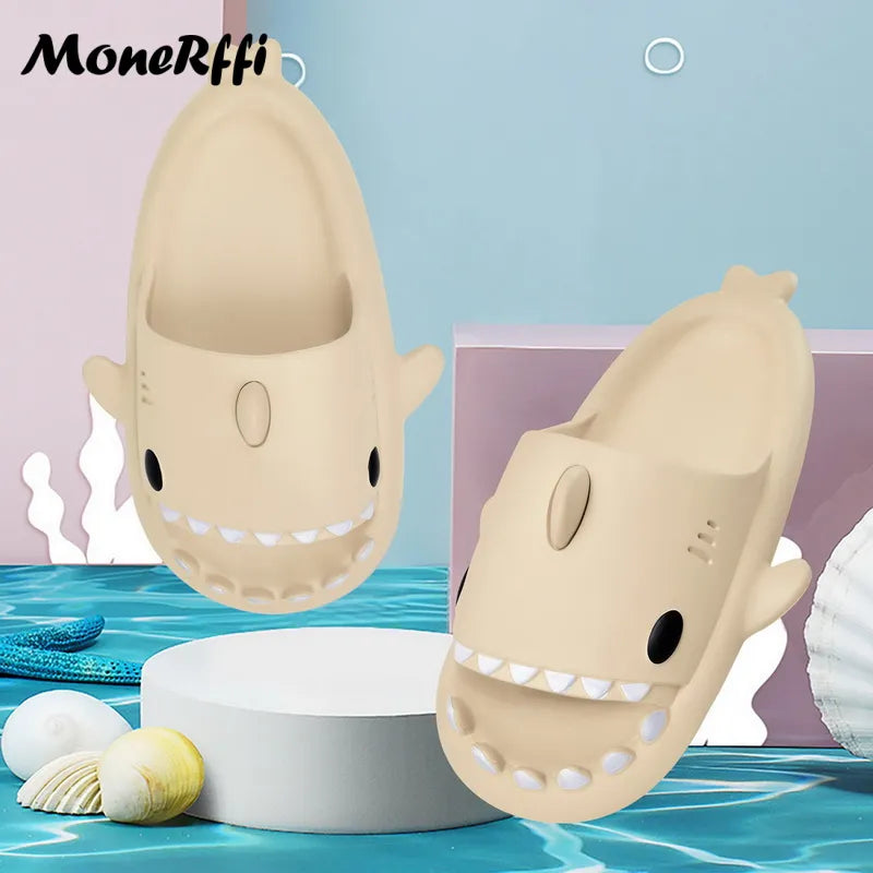 Shark Slippers Badelatschen Frauen Hausschuhe Anti-Rutsch Flip Flops Sandalen