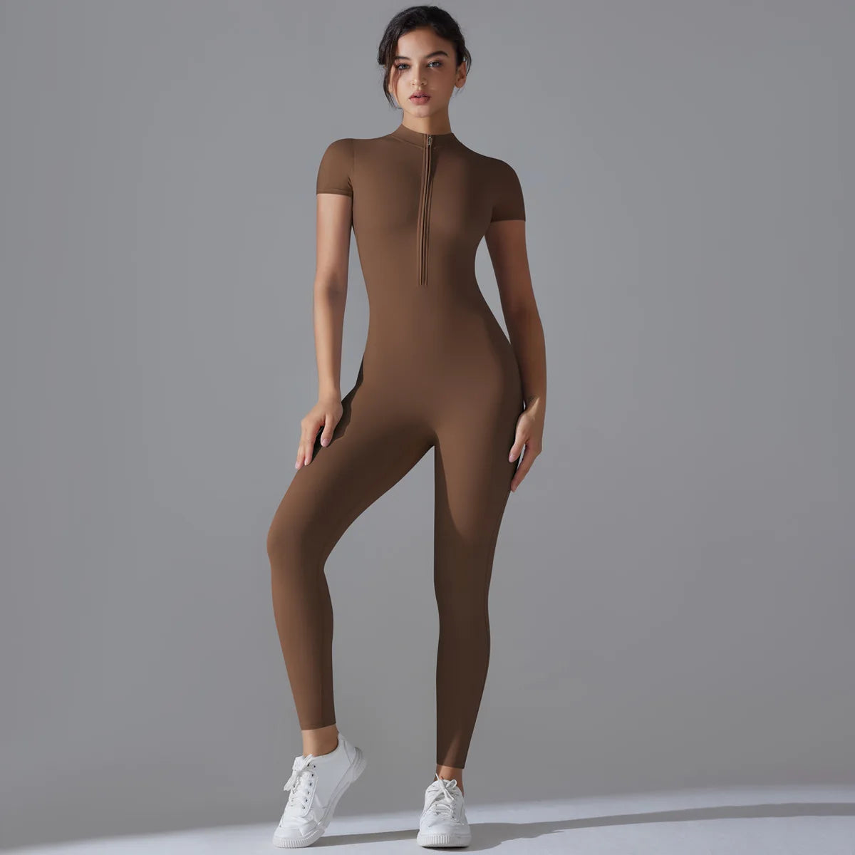 Tuta intera Sportiva Donna Rompers Pantaloni Yoga Palestra Sexy Jumpsuit Tutina