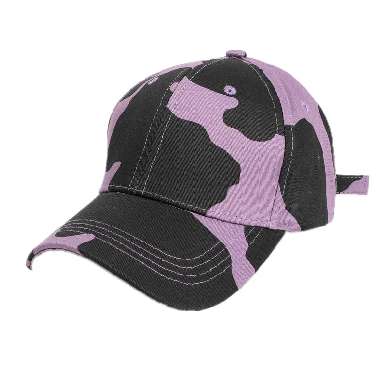 Cappy Unisex Leopard Basecap Cap Kappe gebogen Damen Hip Hop Baseball Cap Hut