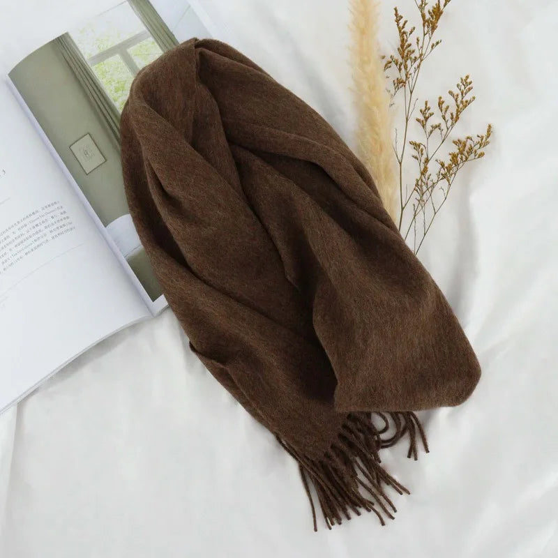 Herren Schal Winterschal Stola Schlauchschal Halstuch Wollschal Strickschal Loop