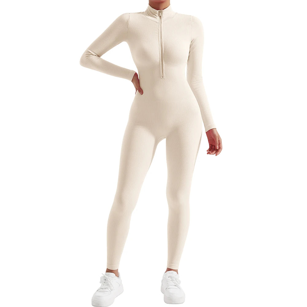 Damen Overall Bodycon Jumpsuit Streetwear Fitness-Strampler Playsuit Bodysuit