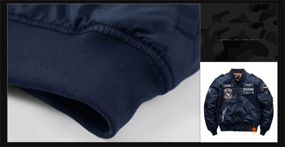 MA-1 Bomber Jacke Fliegerjacke Baseball Pilotenjacke Baseballjacke Air Force
