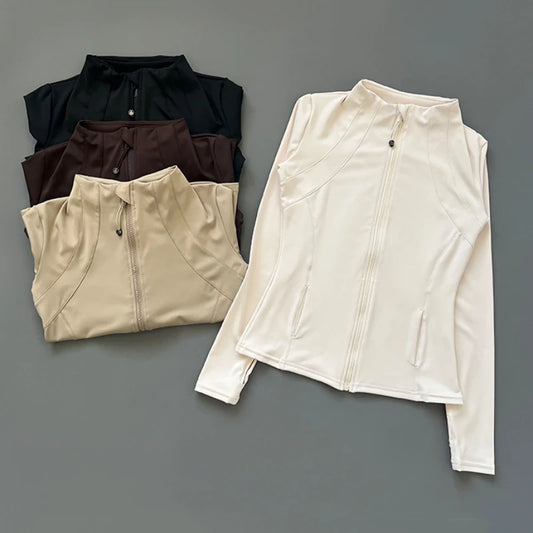 Felpa Donna Giacca Sportiva Con Zip Tuta Maniche Lunghe Cappuccio Maglia Shirt
