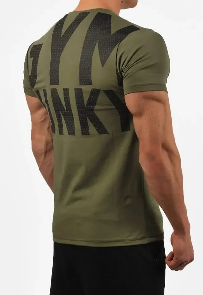 Herren T-Shirt Gym Junky Fitness Shirt Rundhals Unisex Streetwear Tank Top