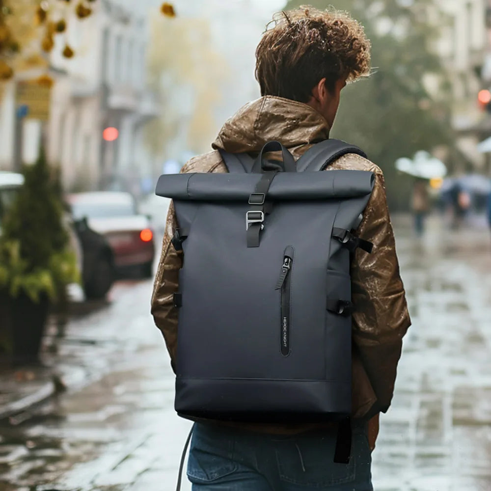 Kurierrucksack RollTop Rucksack Herren 36-55L wasserdicht Laptop Tasche Damen