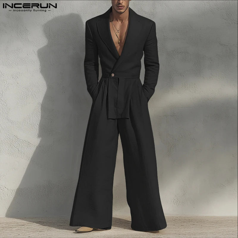 2 Tlg Set Männer Hose Blazer Haremshosen Pumphosen Pluderhosen Hosenrock Herren