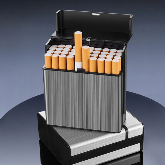 Zigarettenetui Etui 40 Zigaretten Box Dose Metall BigBox Tabakdose Klappdeckel