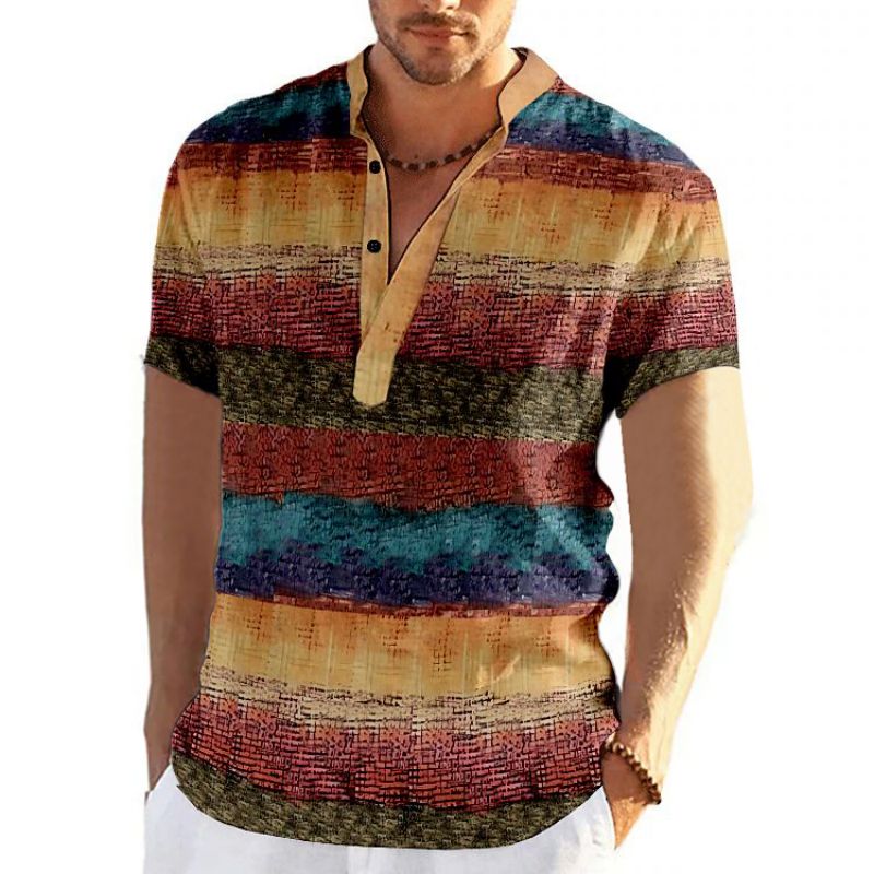 Herren Poloshirt POLO Shirt Zip Kontrast Kragen Kurzarm Slim Fit Hemd Polohemd Neu