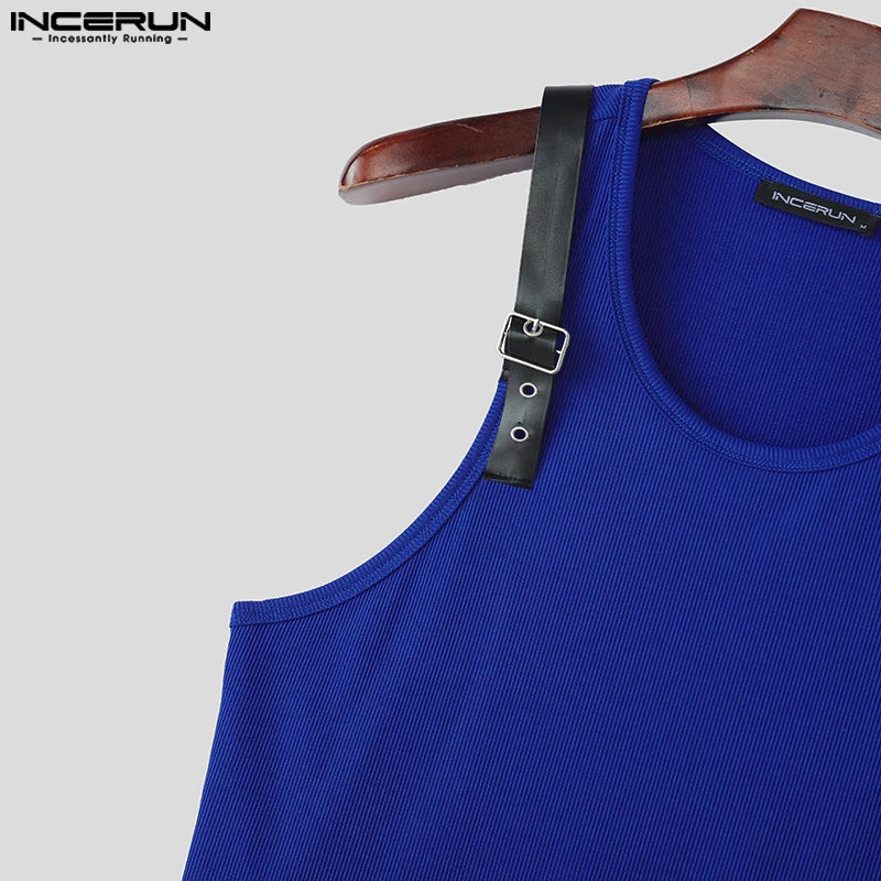 Herren Oberteil Ärmellos Tank Top Sexy Shirt Clubwear Muskel T-Shirt Unterhemd