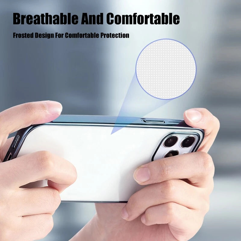 Klare Hülle IPhone 8 11 12 Pro Max Handy Case Tasche Cove Schutzhülle Silikon
