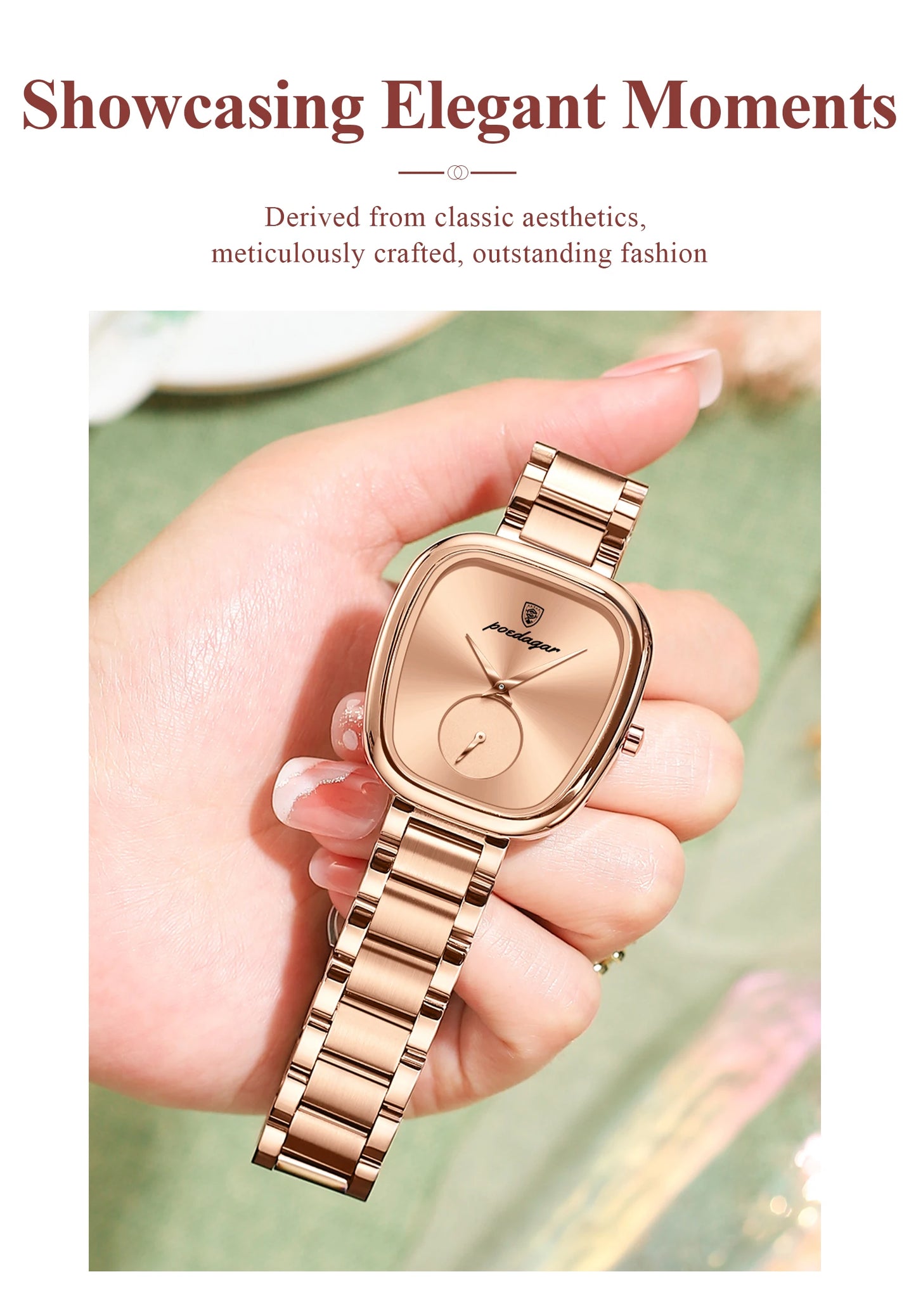 Damen Armbanduhr Armband Uhren Luxus Quarz Uhr Silber Gold Business Quarzuhr