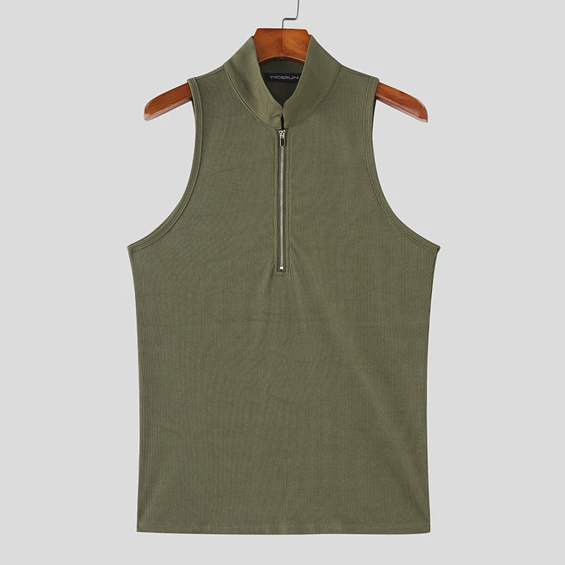 Herren Oberteil Ärmellos Tank Top Sexy Shirt Clubwear Muskel T-Shirt Unterhemd