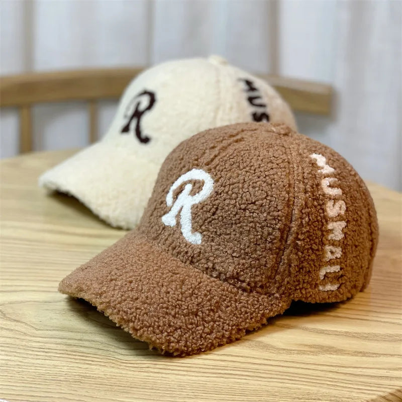 Warme Baseball Cap Damen Wintermütze Teddy Mütze Kappe Hut Unisex Basecap Cappy