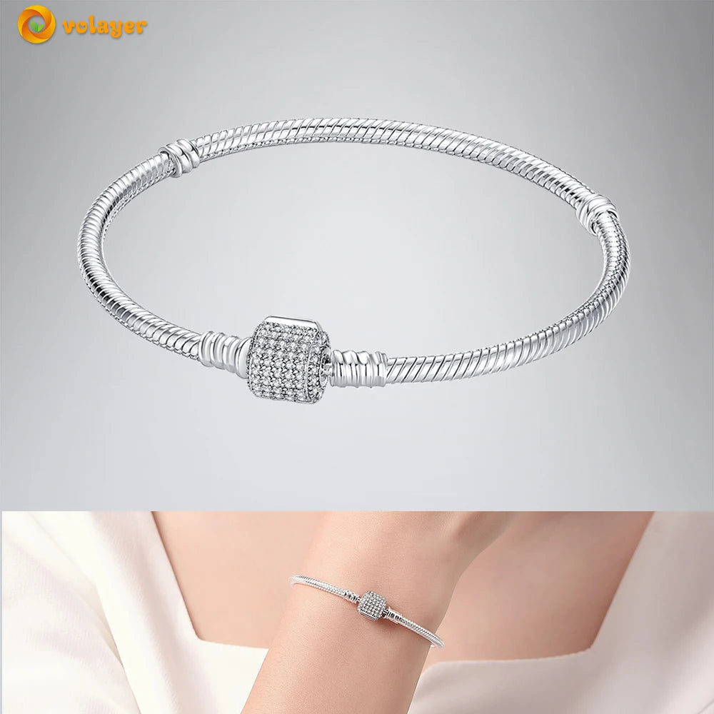 Bettelarmband Sammelarmband aus 925er Silber Sterlingsilber Charms Armband Damen