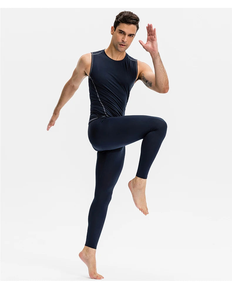 Herren Leggings Sporthose Jogginghose Trainingshose Lauf Hose Kompressionshose