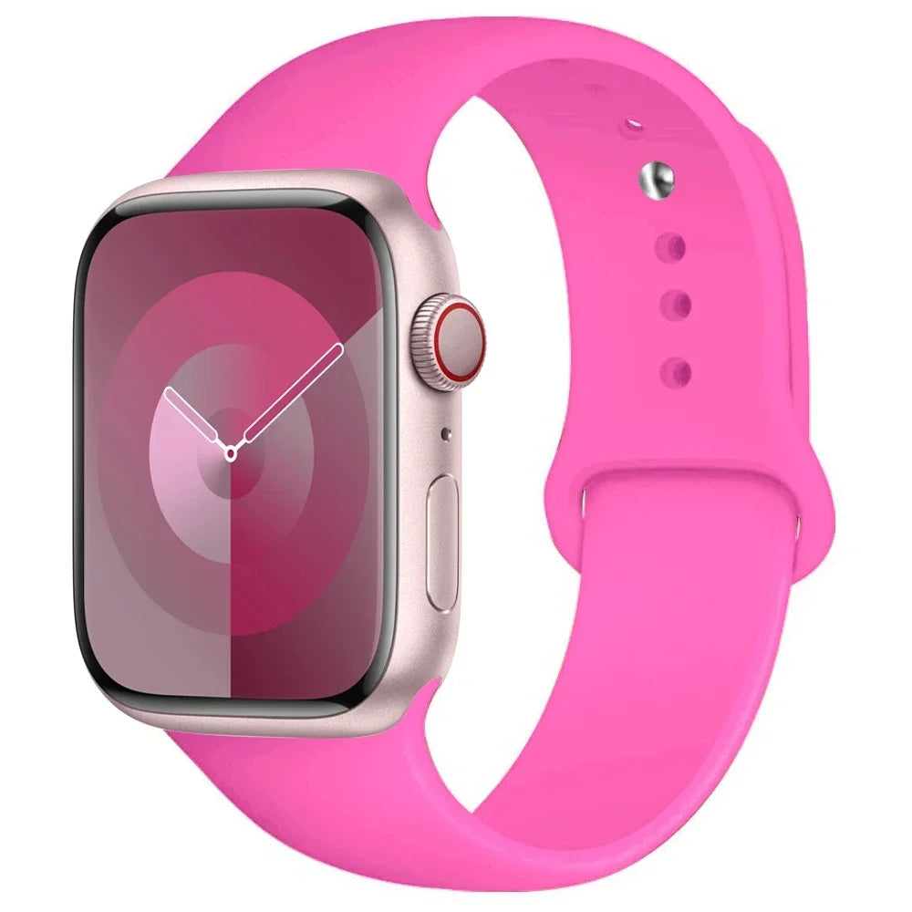 Silikon Armband für Apple Watch Series 9 8 7 6 5 4 3 SE Ultra Sport Band iWatch