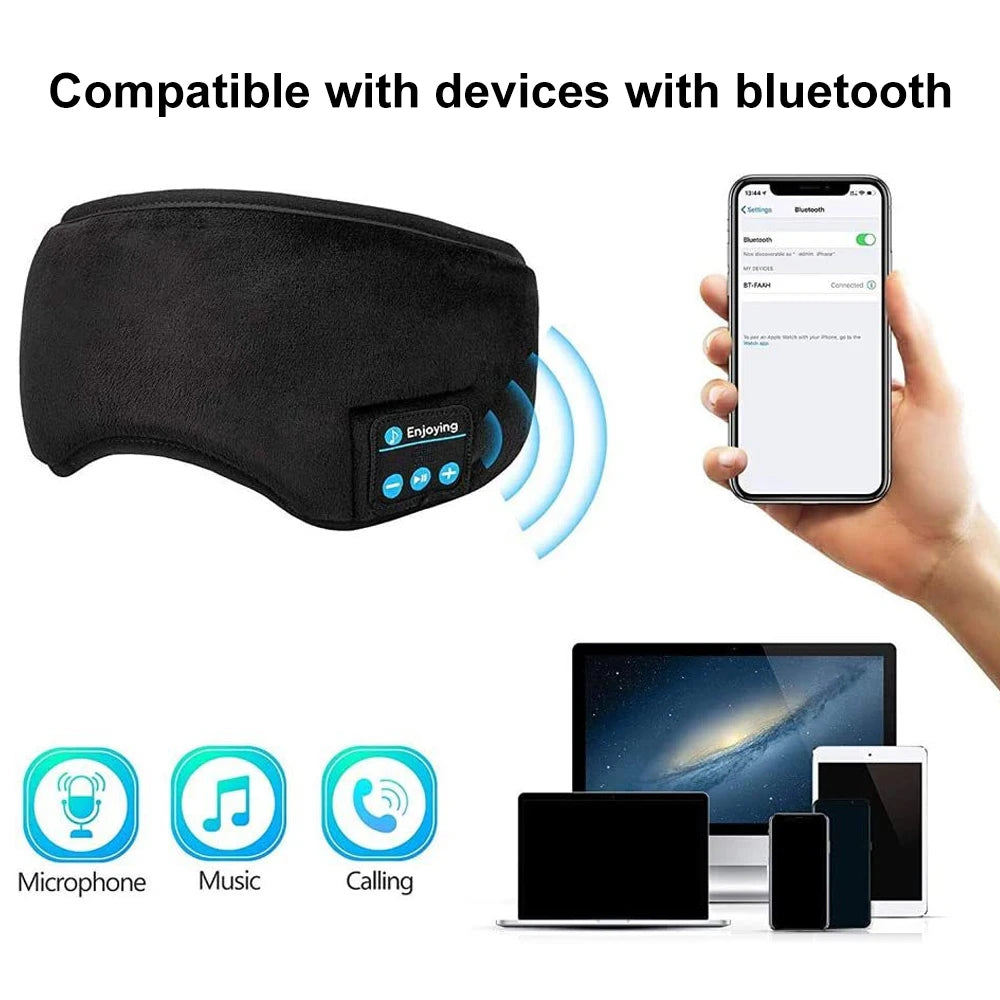 Schlafmaske Maske Augenbinde Augenmaske Nachtmaske 3D Schlafbrille mit Musik