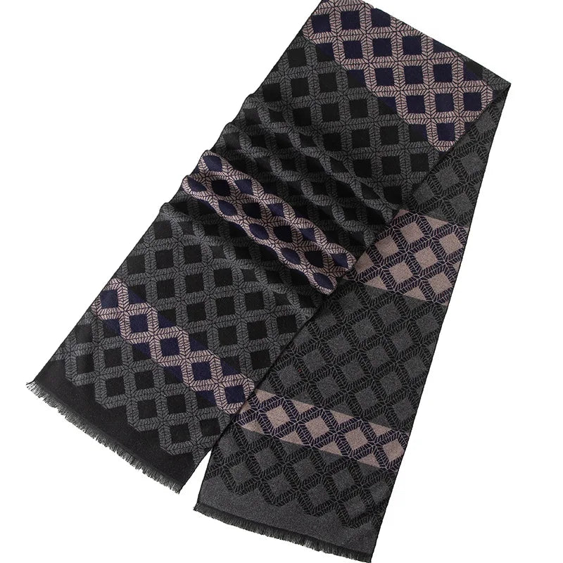 Herren Schal Winterschal Stola Schlauchschal Halstuch Wollschal Strickschal Loop