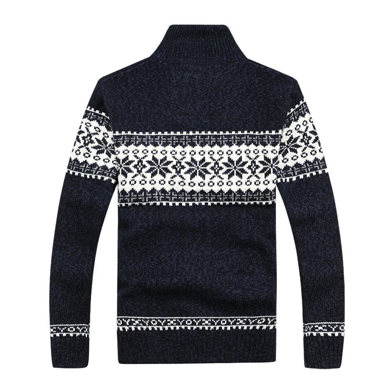 Herren Herbst Jacke Übergangsjacke Warme Sweatjacke Zipper Sweater Strickjacke