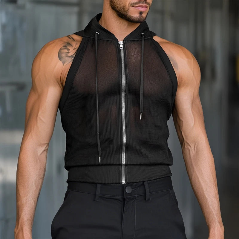 Herren Oberteil Ärmellos Tank Top Sexy Shirt Clubwear Muskel T-Shirt Unterhemd