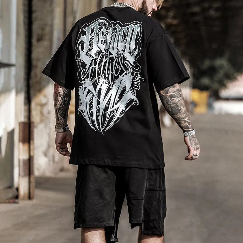 Fashion Herren Plus Size 3D T-Shirt Rundhals Unisex Sommer Hip Hop Streetwear