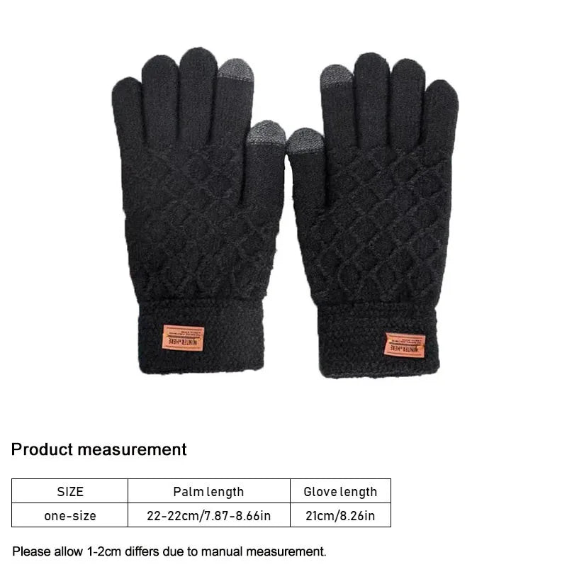 Damen Handschuhe Herbst Winter Gestrickte Damenhandschuhe Fäustlinge Touchscreen