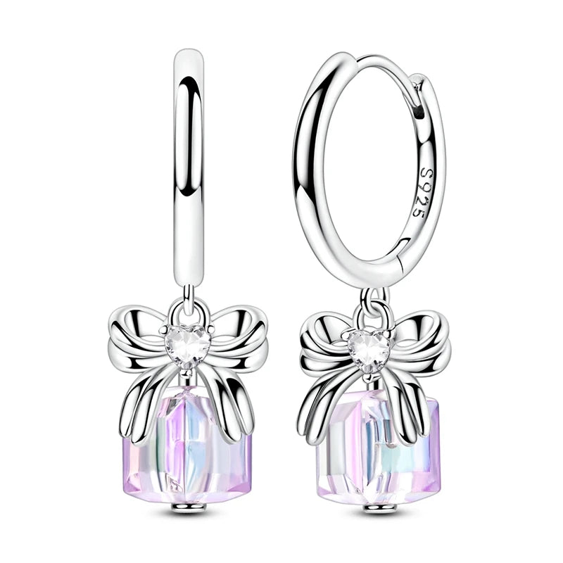 Orecchini a Cerchio in Argento 925 Sterling con Zirconi | Creole Brillanti
