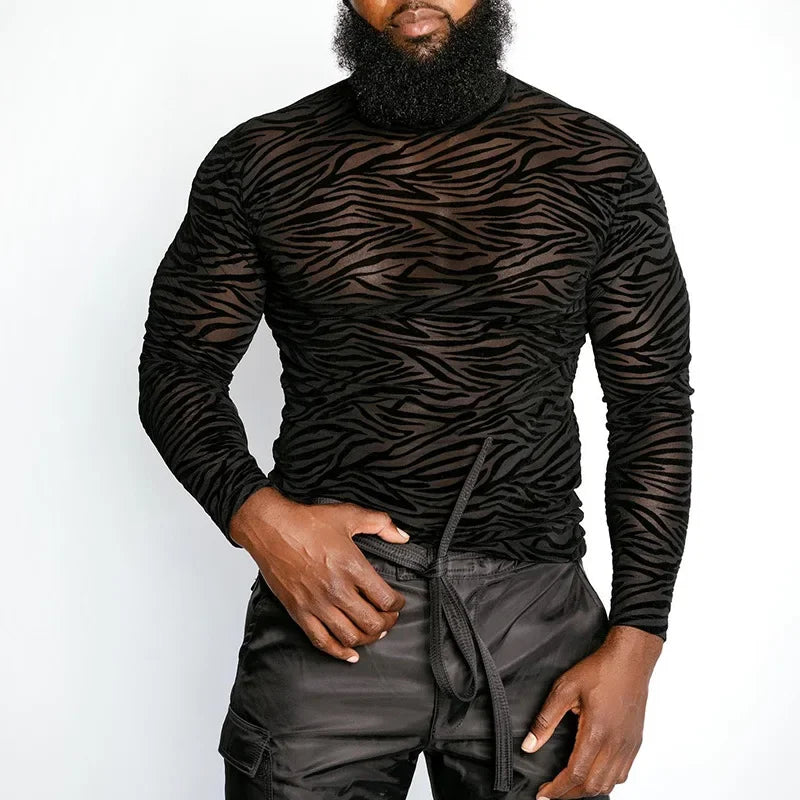 Fetisch Fashion Männer Sexy Bodysuits Herren Body Shirts Hemd Transparent Club