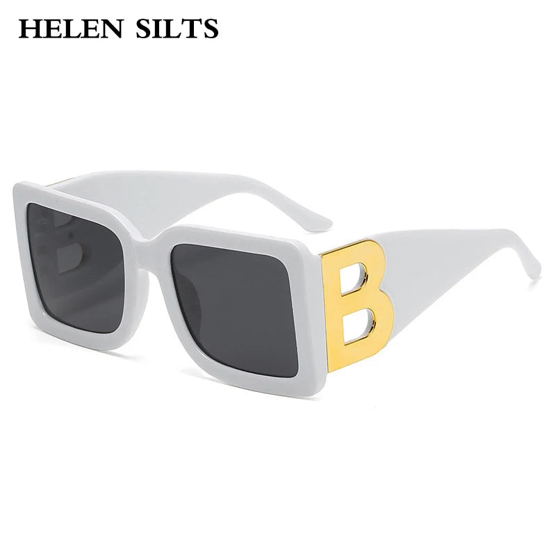 Designer Luxus Brille Sonnenbrille Damen Quadratische Übergröße Gläser Vintage