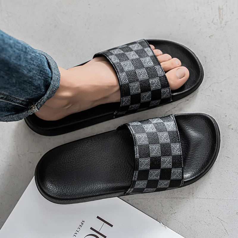 Badelatschen Hausschuhe Flip Flops Frauen Herren Sandalen rutschfeste Slippers