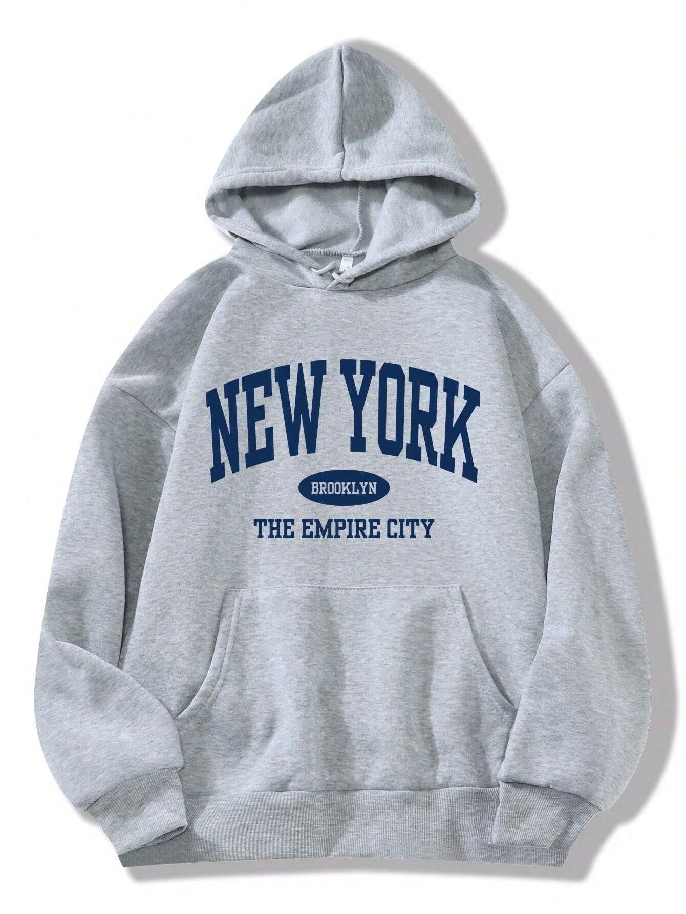 Felpa Con Cappuccio Donna New York City Giacca Sportiva Hoodie Tuta Maglia Shirt