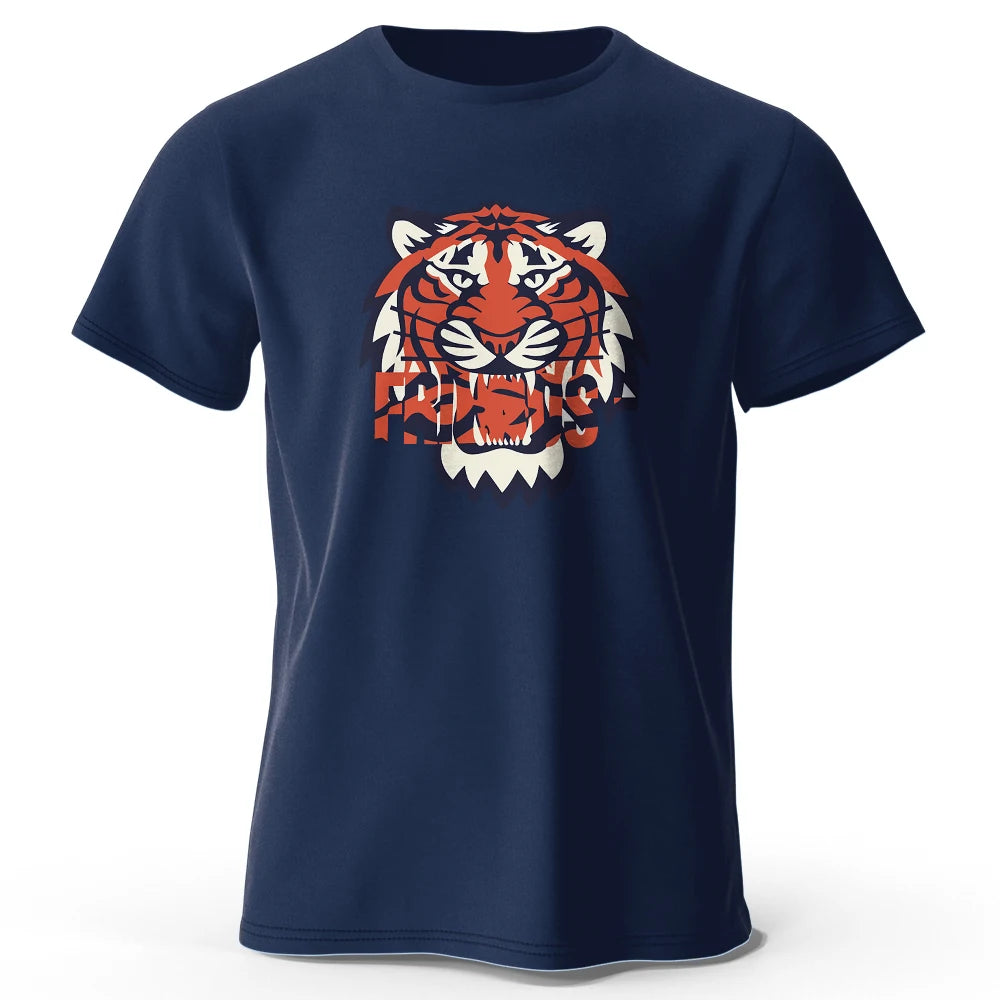 Männer T-Shirt Tiger Herrenmode Shirts Hemden Streetwear 100% Baumwolle Tank Top