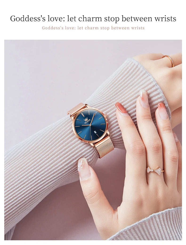 Orologio da Polso Donna Quarzo Quadrante Acciaio Inossidabile Classico Elegante