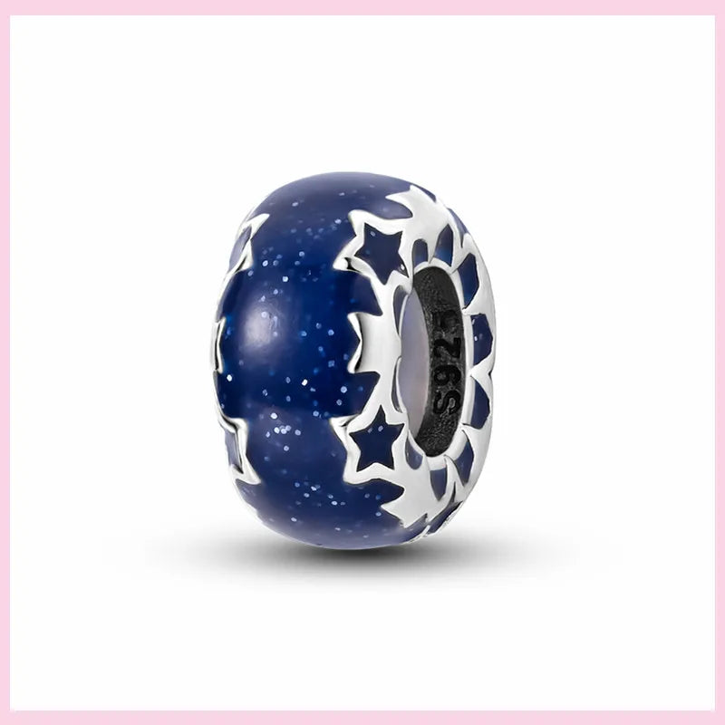 Charms Anhänger 925er Sterling Silber Armband Muranoglasperlen Damen Glas Beads
