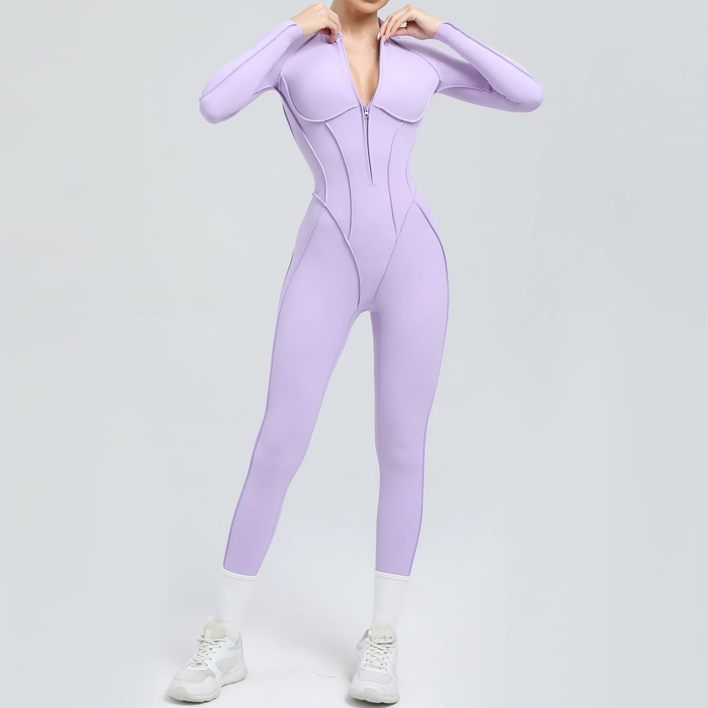 Yoga Fitness Overalls Jumpsuit Gym Stretch Leggings Jogging Anzug Top Push Up