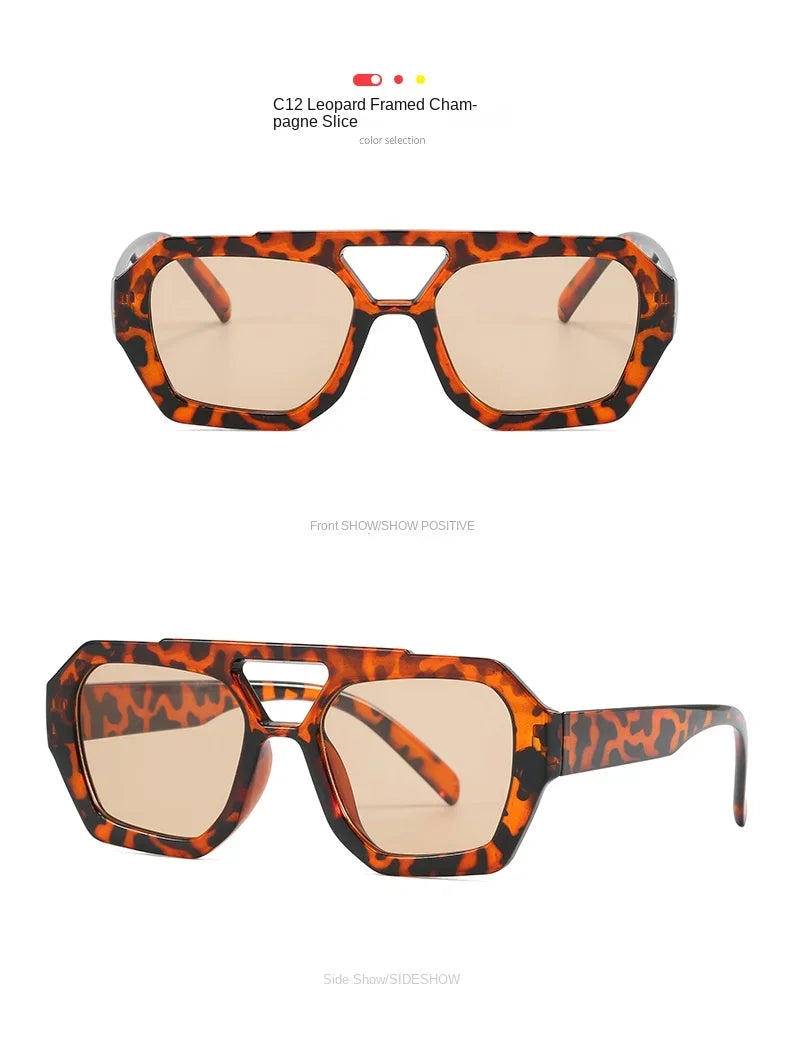 Occhiali da sole ovali oversize per donna e uomo Fotocromatici Polarizzati UV400