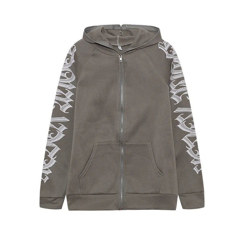 Gothic Kapuzenpullover Sweatshirt Fleece Hoodie Pulli Damen Kapuzenpulli Shirt