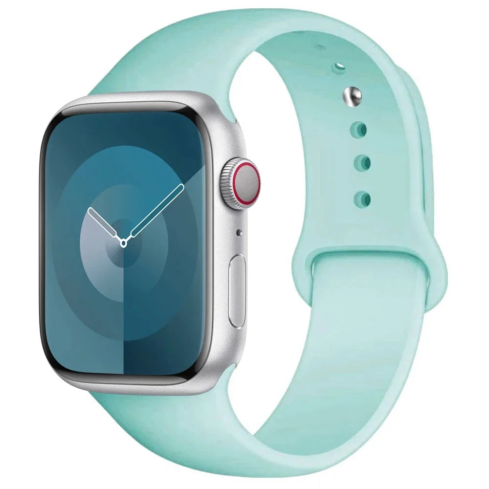 Silikon Armband für Apple Watch Series 9 8 7 6 5 4 3 SE Ultra Sport Band iWatch
