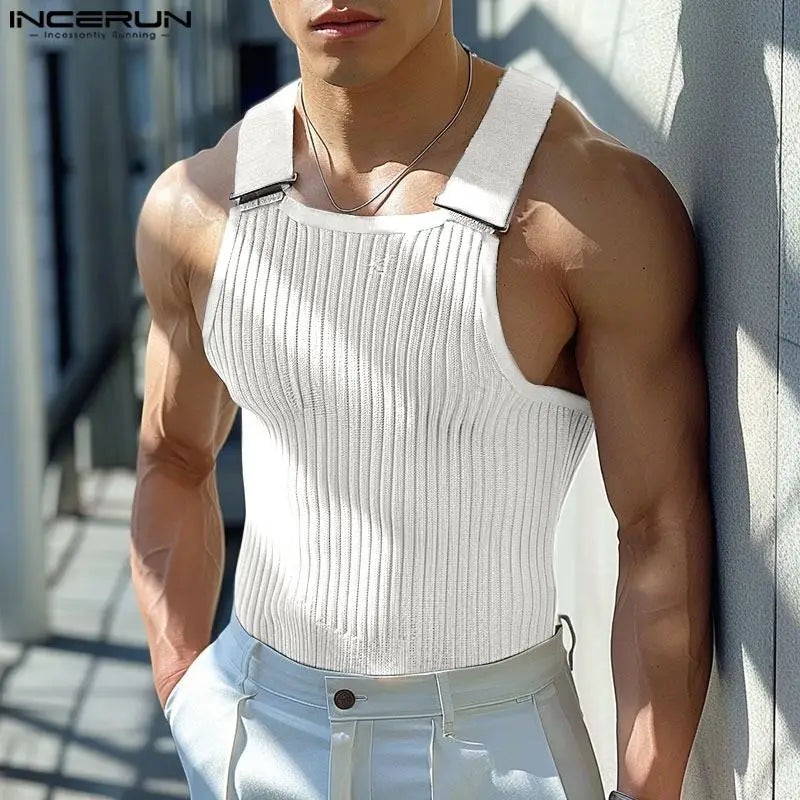 Herren Oberteil Ärmellos Tank Top Sexy Shirt Clubwear Muskel T-Shirt Unterhemd