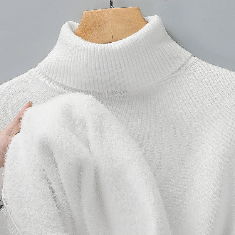 Herren Rollkragen Pullover Sweatshirt Leichter Pulli Sweater Shirt Langarmshirt