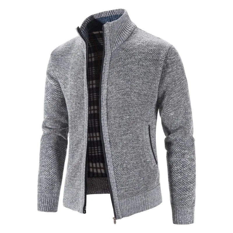 Herren Herbst Jacke Übergangsjacke Warme Sweatjacke Outdoor Zipper Sweater NEU